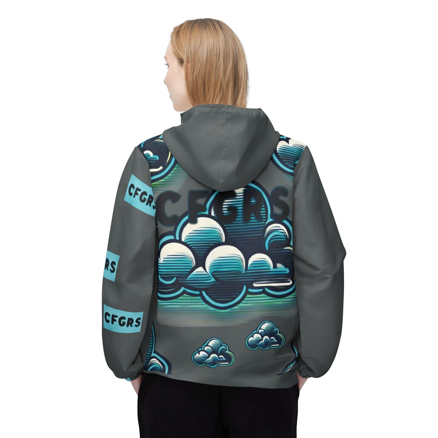 Clouded Figures Windbreaker Jacket - SIIV E-Kart