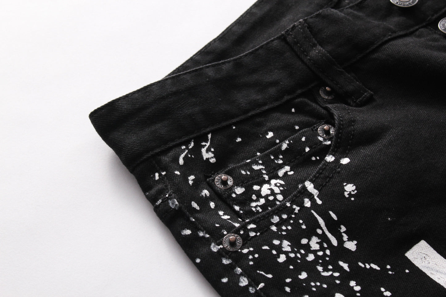 Icon black fitted Denim pants - SIIV E-Kart