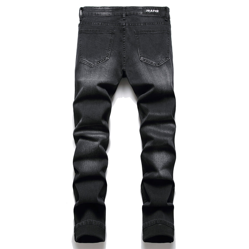 Ripped Biker Jeans w under patch - SIIV E-Kart