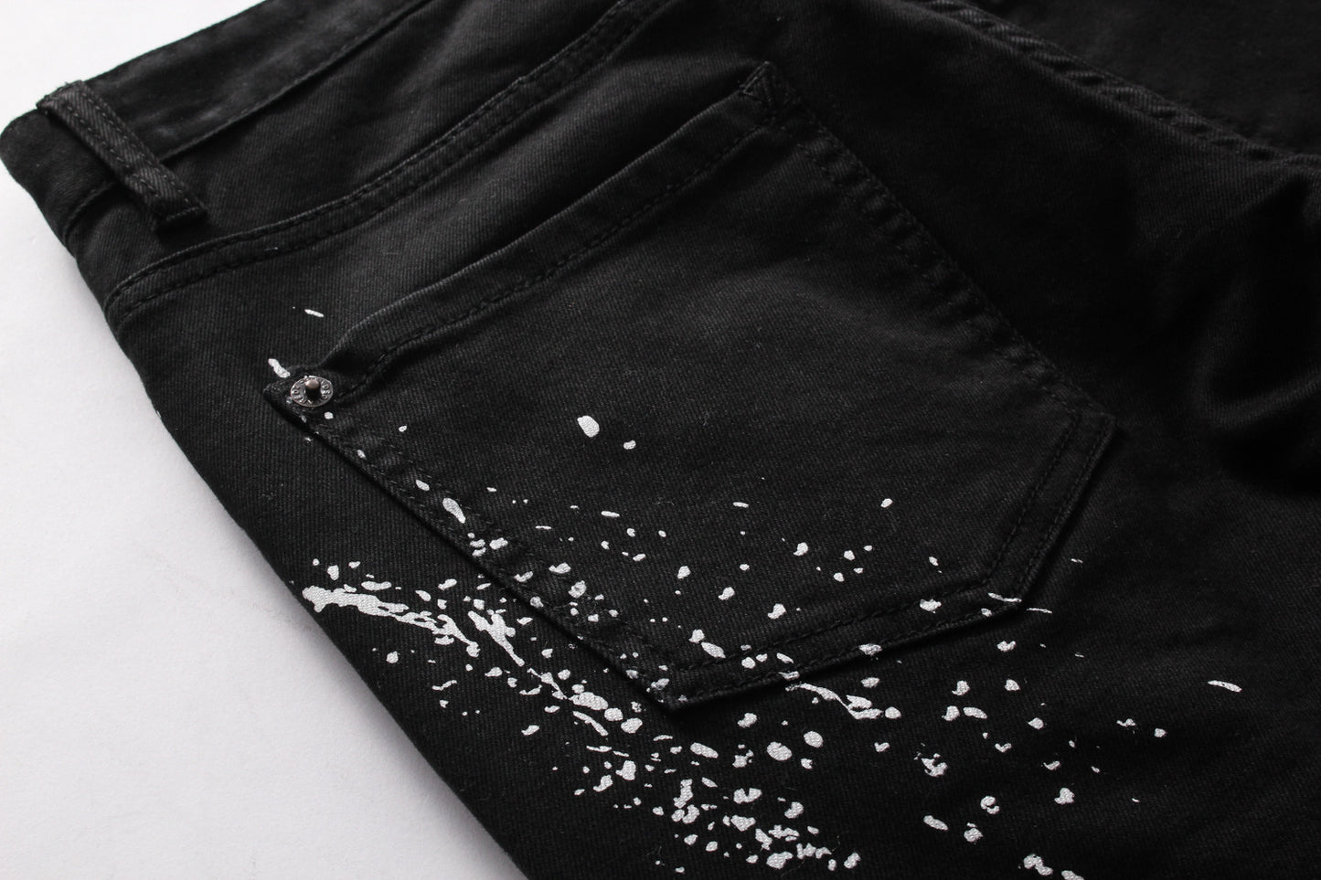 Icon black fitted Denim pants - SIIV E-Kart