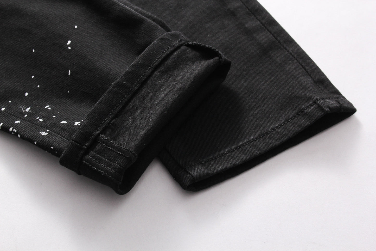 Icon black fitted Denim pants - SIIV E-Kart