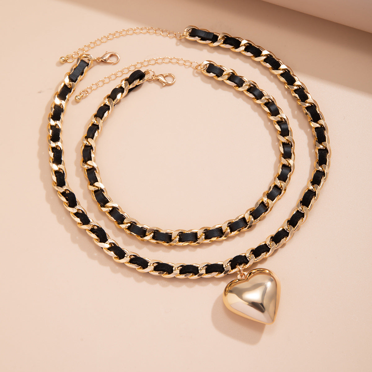 Double-layer love Necklace Women's Jewelry - SIIV E-Kart