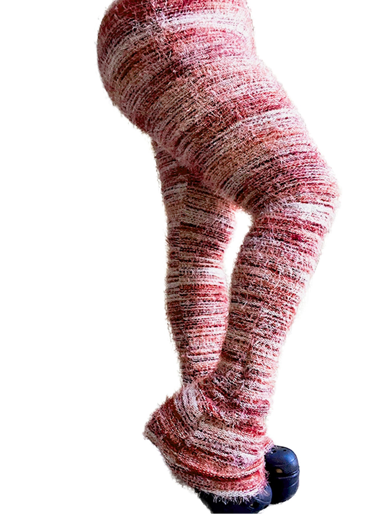 Colorful Stripes Fluffy Woolen Pants - SIIV E-Kart