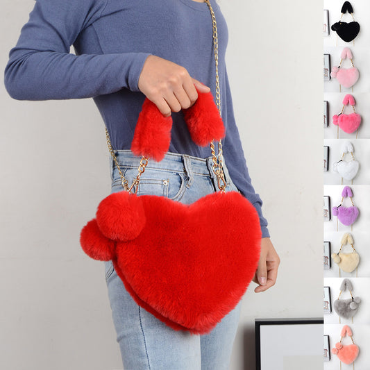 Love Soft Ladies Plush Handbags