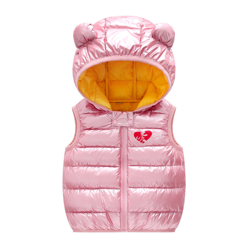 Autumn Baby Vest Children Hooded Jackets