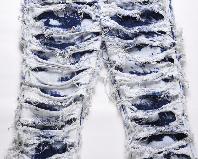 Dynamic Distressed bleached jean Pants