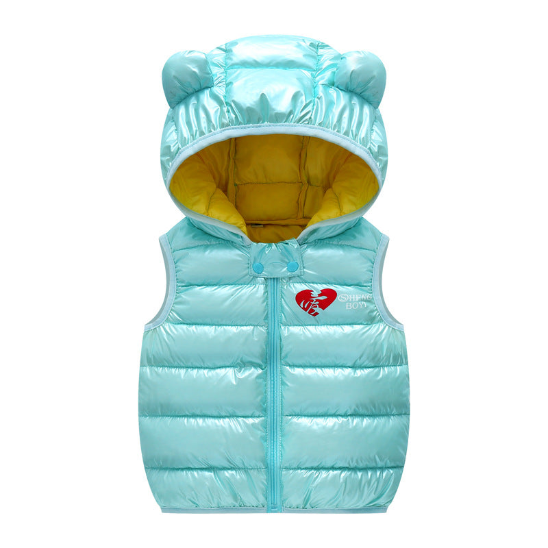 Autumn Baby Vest Children Hooded Jackets