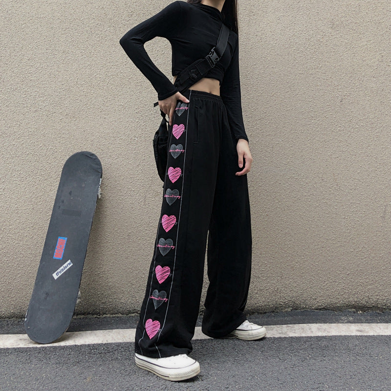 Core Graffiti Straight-leg Pants