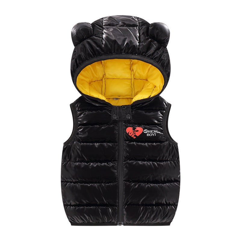 Autumn Baby Vest Children Hooded Jackets