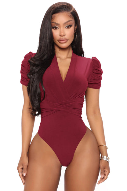 Women's Waist-tight Brief Sleeve Top