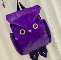 women's Owl backpack, travel bag, personality cartoon Backpack