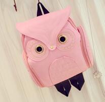 women's Owl backpack, travel bag, personality cartoon Backpack