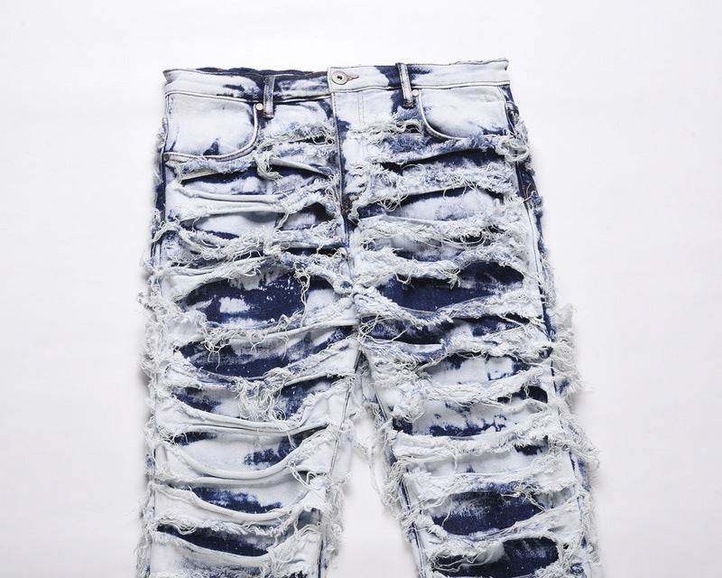 Dynamic Distressed bleached jean Pants