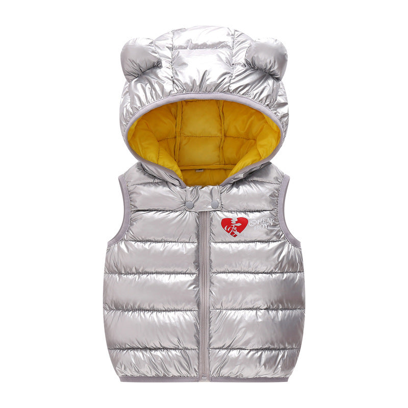 Autumn Baby Vest Children Hooded Jackets