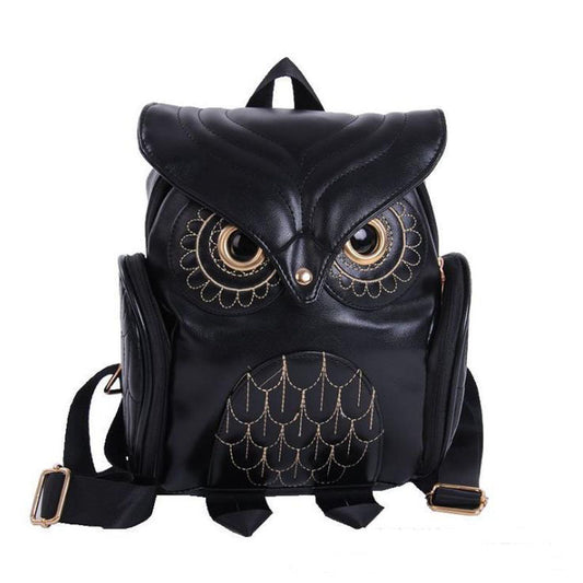 women's Owl backpack, travel bag, personality cartoon Backpack