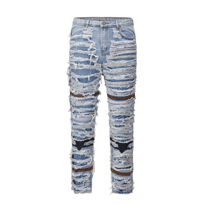 Dynamic Distressed Ripped  Jean pants