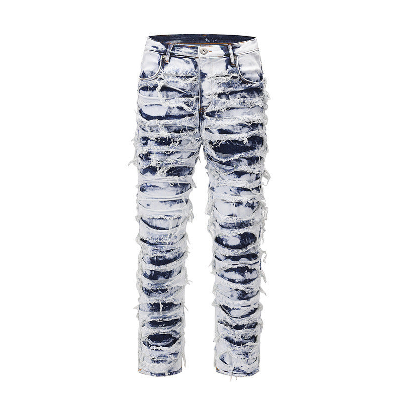 Dynamic Distressed bleached jean Pants