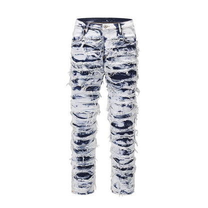 Dynamic Distressed bleached jean Pants