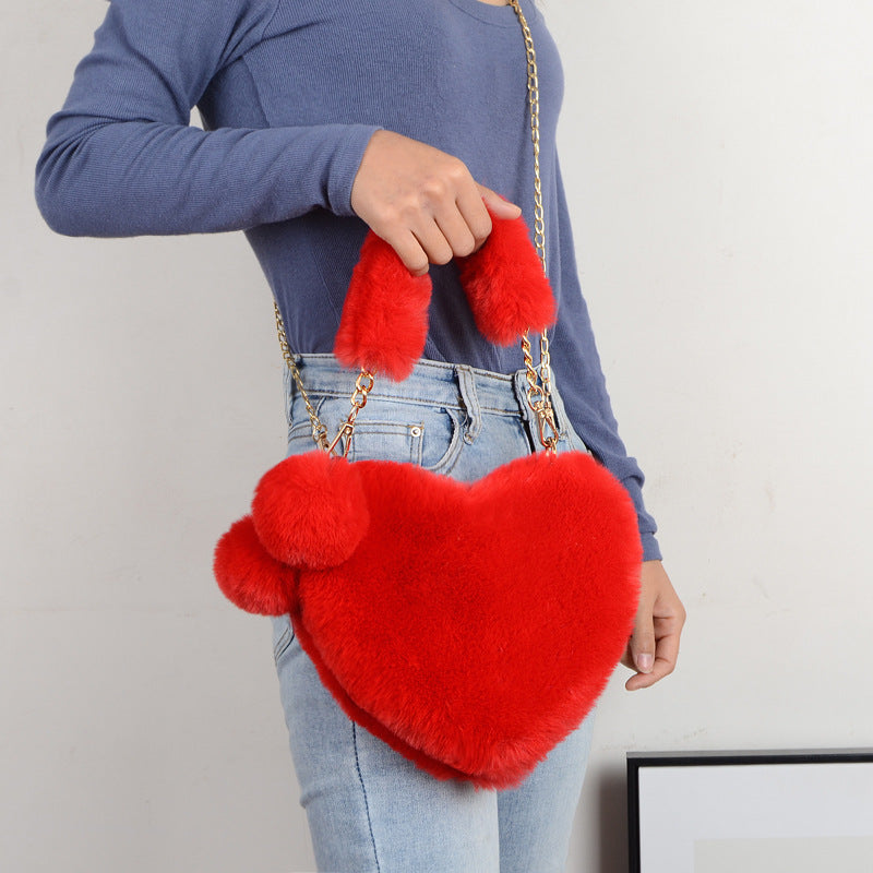 Love Soft Ladies Plush Handbags