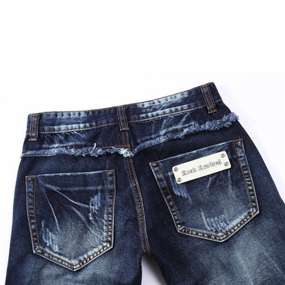 Fury threaded Jean pants W/ leather pocket lining