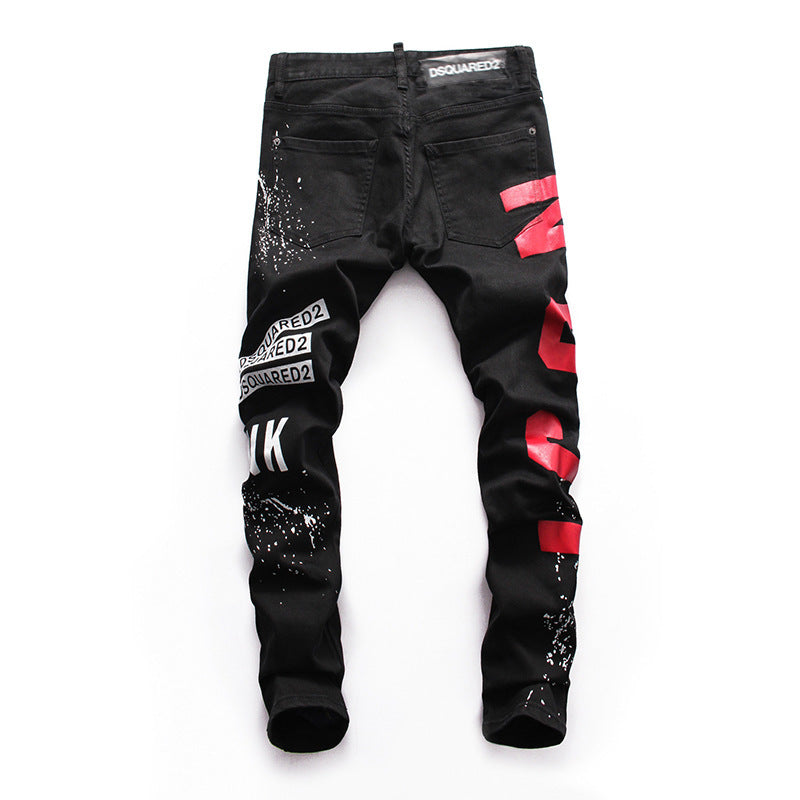 Icon black fitted Denim pants