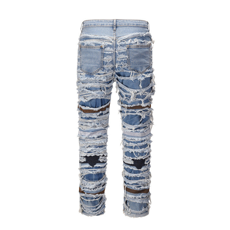 Dynamic Distressed Ripped  Jean pants