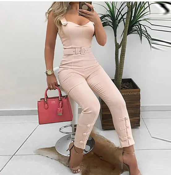 Skinny Slim Fit Casual Romper Jumpsuit