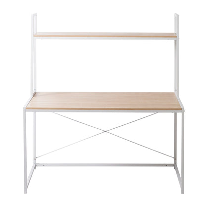 120x60x140cm Modern Desk W Shelf