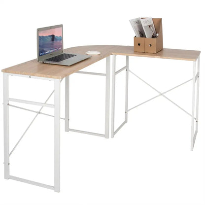 Light L-shaped Corner Desk