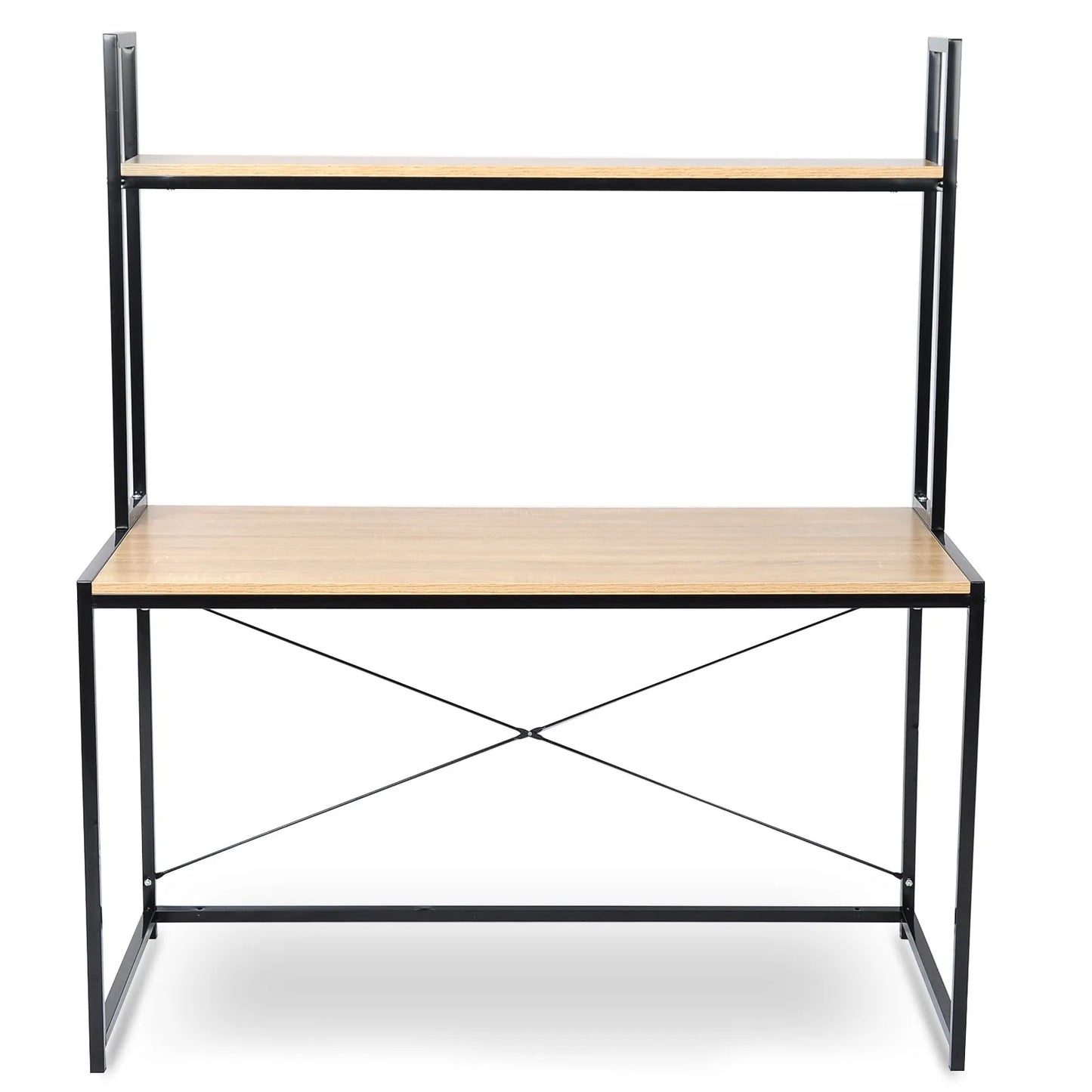 120x60x140cm Modern Desk W Shelf