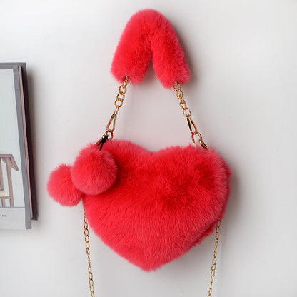 Love Soft Ladies Plush Handbags