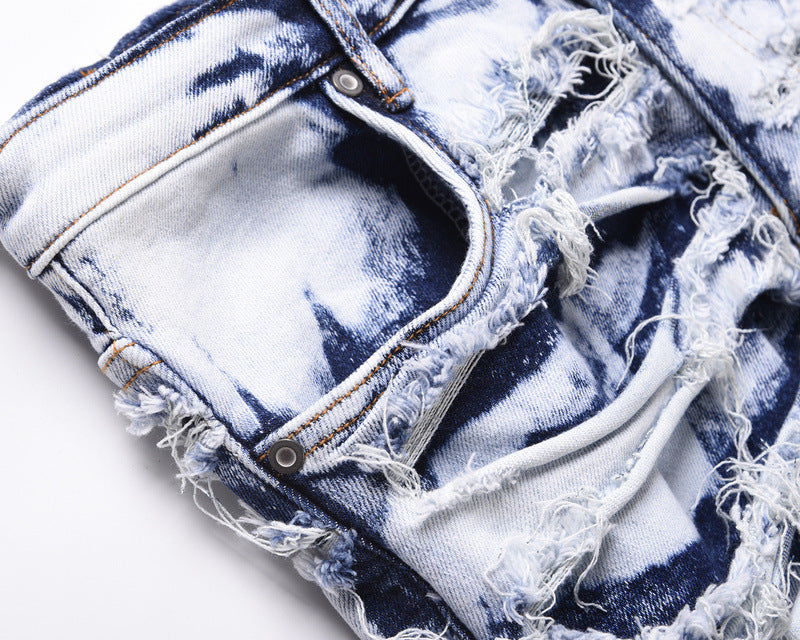 Dynamic Distressed bleached jean Pants