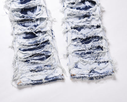 Dynamic Distressed bleached jean Pants