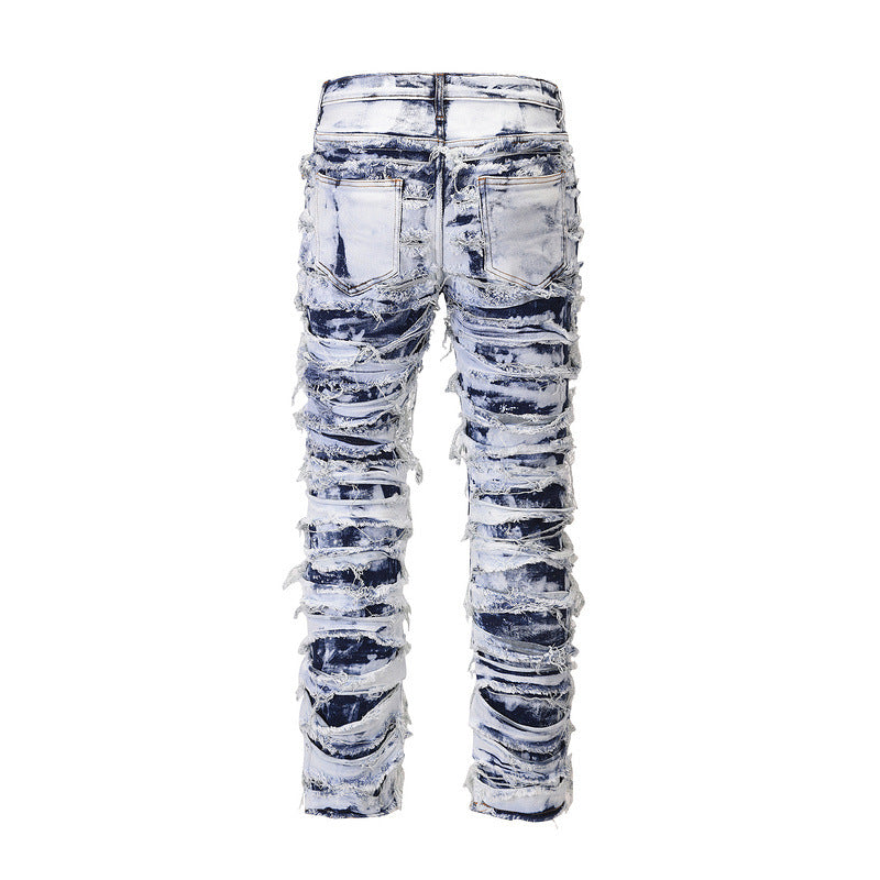 Dynamic Distressed bleached jean Pants