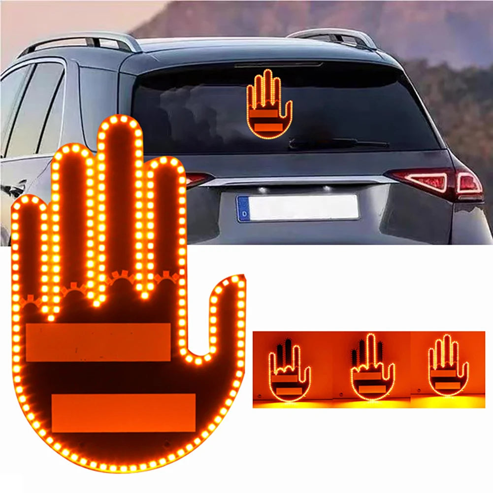 LED hand Gesture Car Light Lamp w Remote