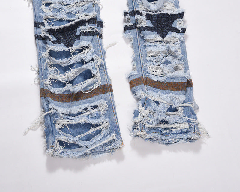 Dynamic Distressed Ripped  Jean pants