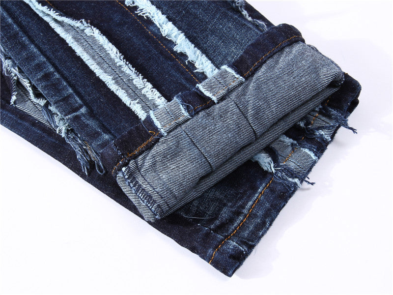 Fury threaded Jean pants W/ leather pocket lining