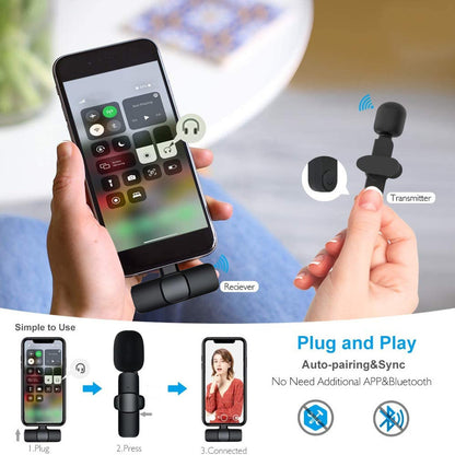 Wireless Portable Microphone (Mini Mic) For, I Phone & Android